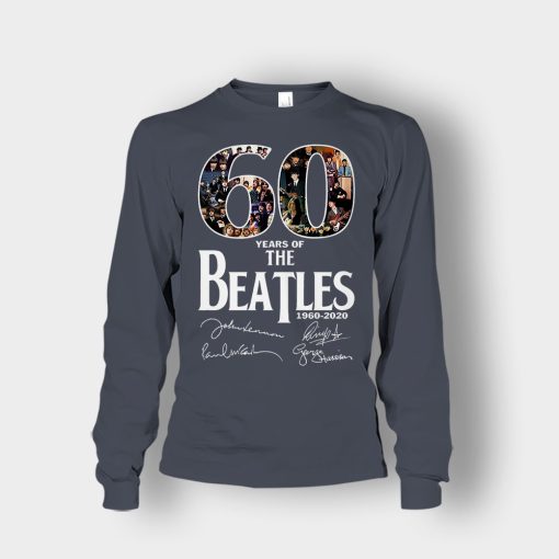 The-Beatles-60th-Anniversary-1960-2020-Signature-Unisex-Long-Sleeve-Dark-Heather