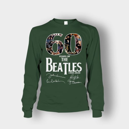 The-Beatles-60th-Anniversary-1960-2020-Signature-Unisex-Long-Sleeve-Forest