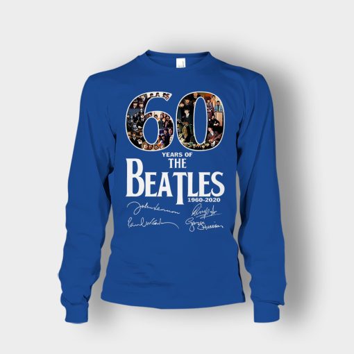 The-Beatles-60th-Anniversary-1960-2020-Signature-Unisex-Long-Sleeve-Royal
