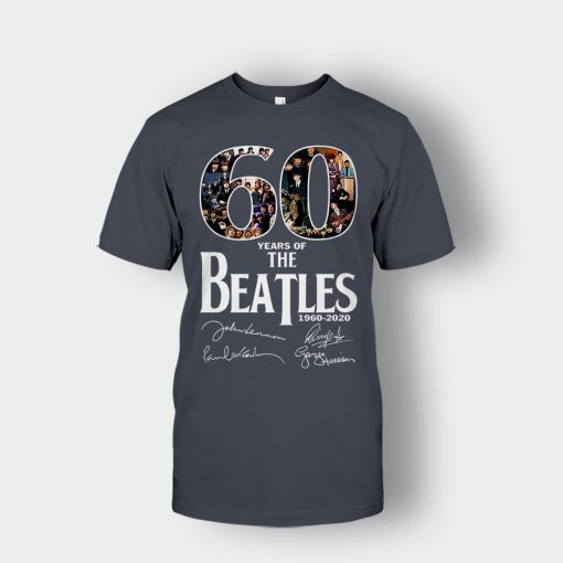 The-Beatles-60th-Anniversary-1960-2020-Signature-Unisex-T-Shirt-Dark-Heather