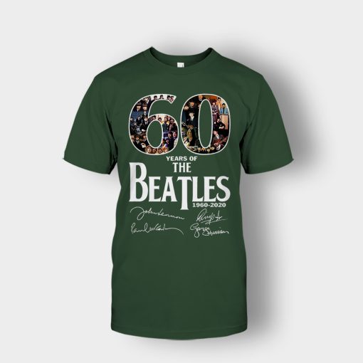 The-Beatles-60th-Anniversary-1960-2020-Signature-Unisex-T-Shirt-Forest