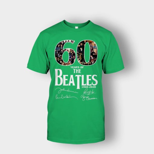 The-Beatles-60th-Anniversary-1960-2020-Signature-Unisex-T-Shirt-Irish-Green