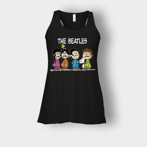 The-Beatles-And-Snoopy-Bella-Womens-Flowy-Tank-Black