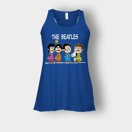 The-Beatles-And-Snoopy-Bella-Womens-Flowy-Tank-Royal