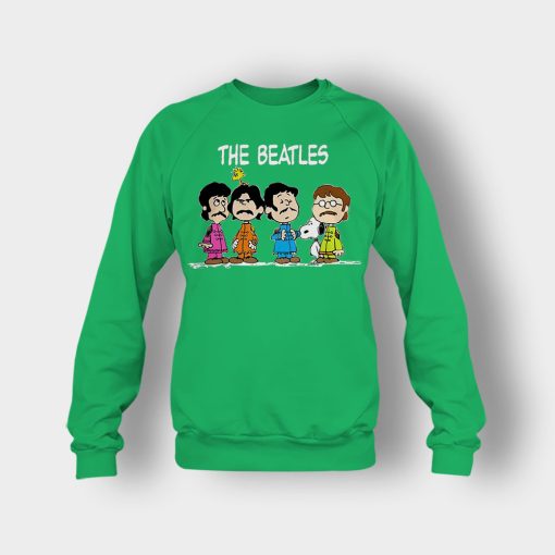 The-Beatles-And-Snoopy-Crewneck-Sweatshirt-Irish-Green