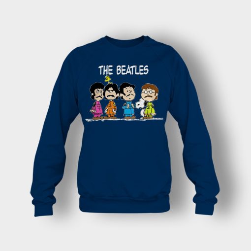 The-Beatles-And-Snoopy-Crewneck-Sweatshirt-Navy
