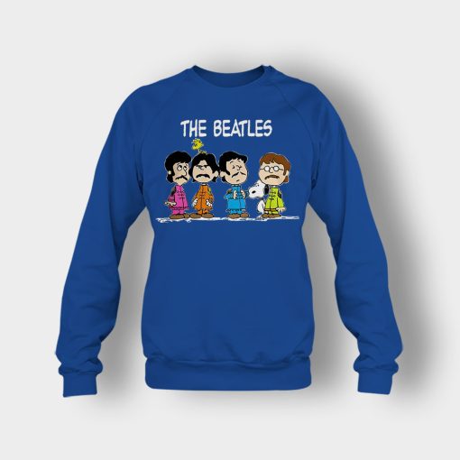 The-Beatles-And-Snoopy-Crewneck-Sweatshirt-Royal