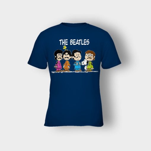 The-Beatles-And-Snoopy-Kids-T-Shirt-Navy