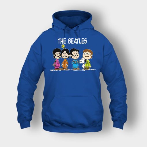 The-Beatles-And-Snoopy-Unisex-Hoodie-Royal
