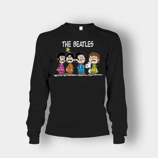 The-Beatles-And-Snoopy-Unisex-Long-Sleeve-Black