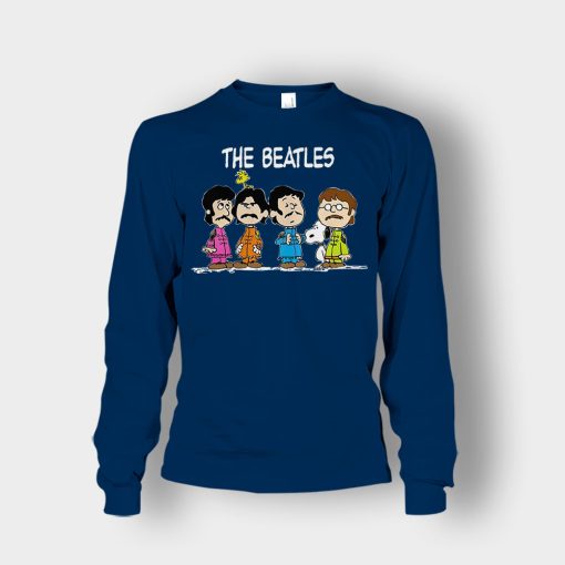 The-Beatles-And-Snoopy-Unisex-Long-Sleeve-Navy