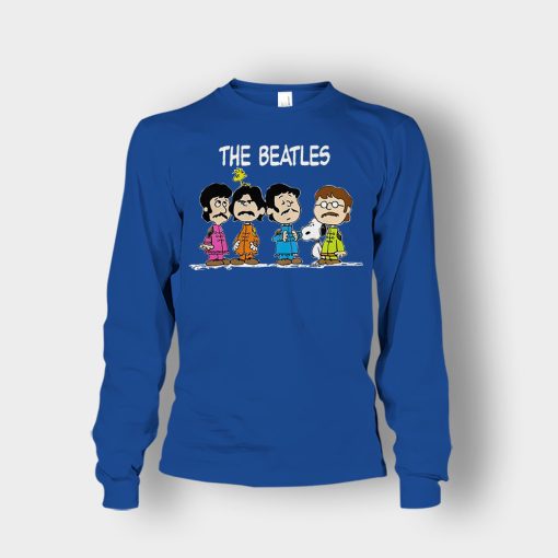 The-Beatles-And-Snoopy-Unisex-Long-Sleeve-Royal