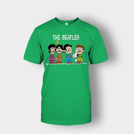The-Beatles-And-Snoopy-Unisex-T-Shirt-Irish-Green