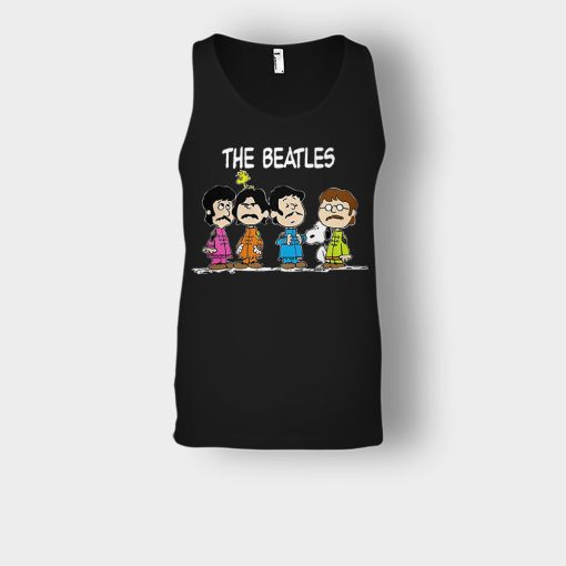 The-Beatles-And-Snoopy-Unisex-Tank-Top-Black