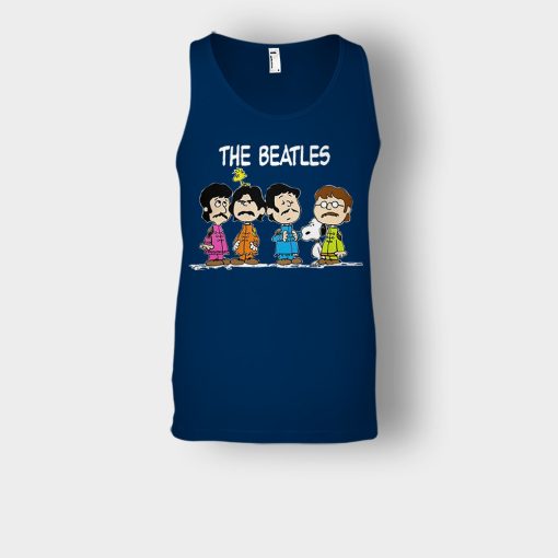 The-Beatles-And-Snoopy-Unisex-Tank-Top-Navy