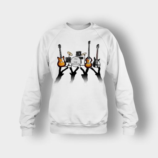 The-Beatles-And-Their-Instruments-Crewneck-Sweatshirt-White