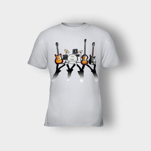 The-Beatles-And-Their-Instruments-Kids-T-Shirt-Ash