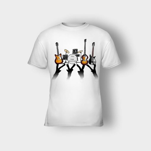 The-Beatles-And-Their-Instruments-Kids-T-Shirt-White