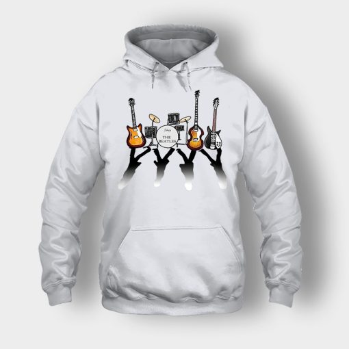 The-Beatles-And-Their-Instruments-Unisex-Hoodie-Ash