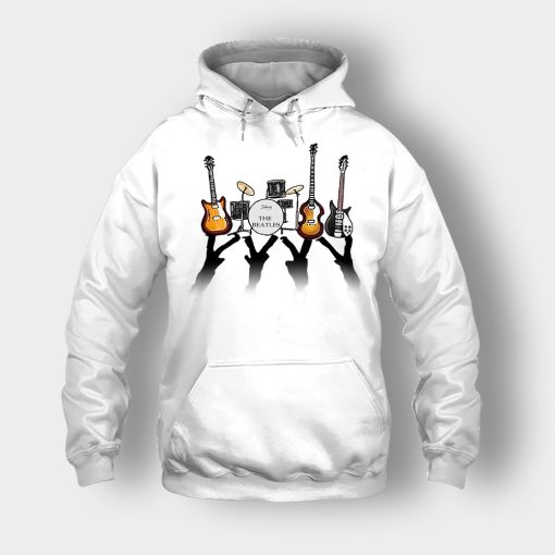 The-Beatles-And-Their-Instruments-Unisex-Hoodie-White