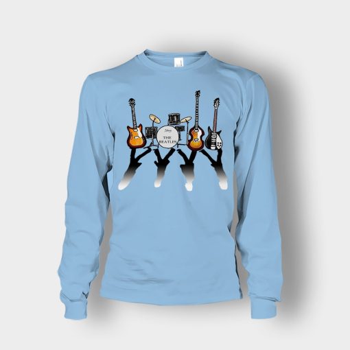 The-Beatles-And-Their-Instruments-Unisex-Long-Sleeve-Light-Blue