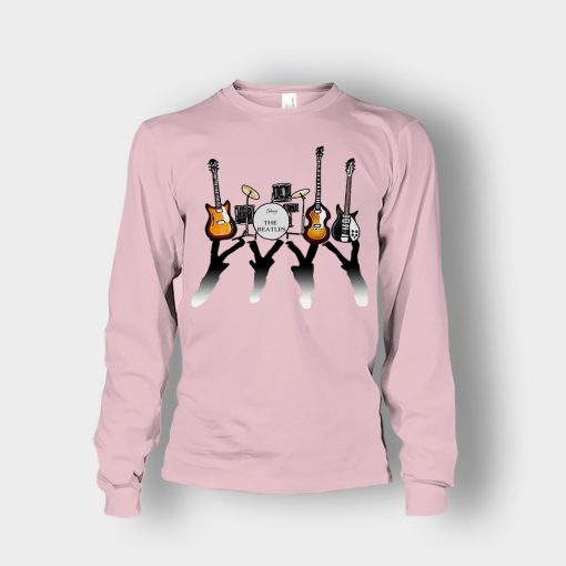 The-Beatles-And-Their-Instruments-Unisex-Long-Sleeve-Light-Pink