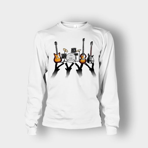 The-Beatles-And-Their-Instruments-Unisex-Long-Sleeve-White