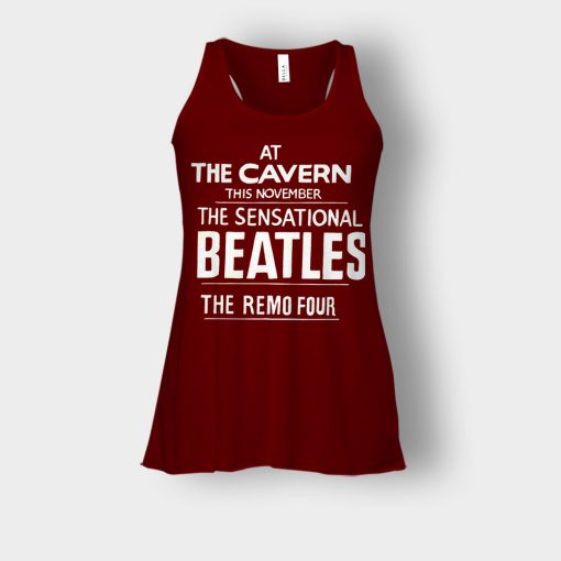 The-Beatles-At-the-Cavern-This-November-The-Sensational-Beatles-The-Remo-Four-Bella-Womens-Flowy-Tank-Maroon