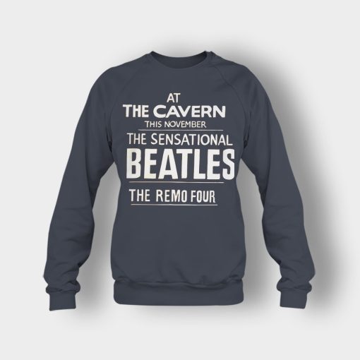 The-Beatles-At-the-Cavern-This-November-The-Sensational-Beatles-The-Remo-Four-Crewneck-Sweatshirt-Dark-Heather