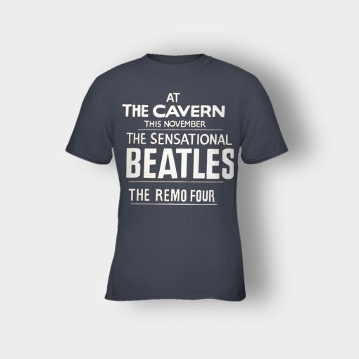The-Beatles-At-the-Cavern-This-November-The-Sensational-Beatles-The-Remo-Four-Kids-T-Shirt-Dark-Heather