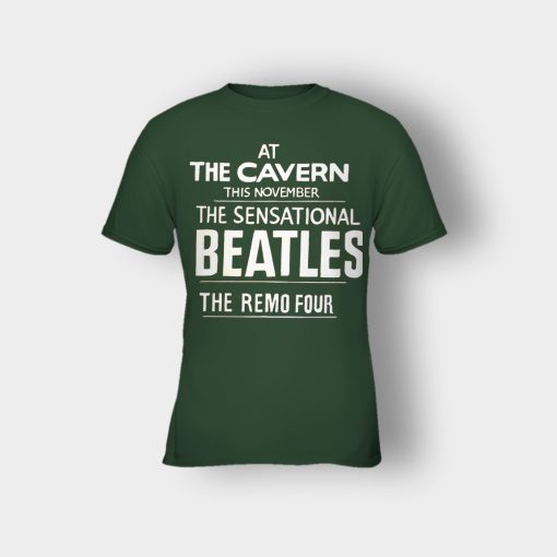 The-Beatles-At-the-Cavern-This-November-The-Sensational-Beatles-The-Remo-Four-Kids-T-Shirt-Forest