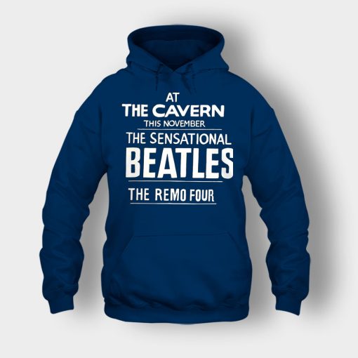 The-Beatles-At-the-Cavern-This-November-The-Sensational-Beatles-The-Remo-Four-Unisex-Hoodie-Navy