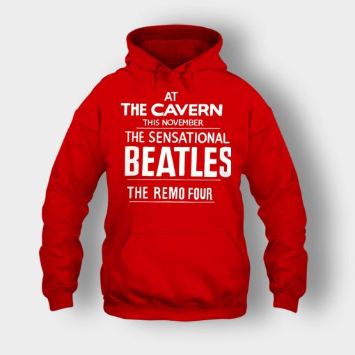 The-Beatles-At-the-Cavern-This-November-The-Sensational-Beatles-The-Remo-Four-Unisex-Hoodie-Red