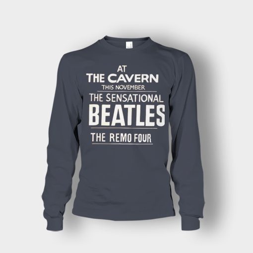 The-Beatles-At-the-Cavern-This-November-The-Sensational-Beatles-The-Remo-Four-Unisex-Long-Sleeve-Dark-Heather