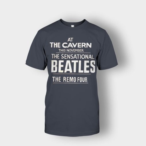 The-Beatles-At-the-Cavern-This-November-The-Sensational-Beatles-The-Remo-Four-Unisex-T-Shirt-Dark-Heather