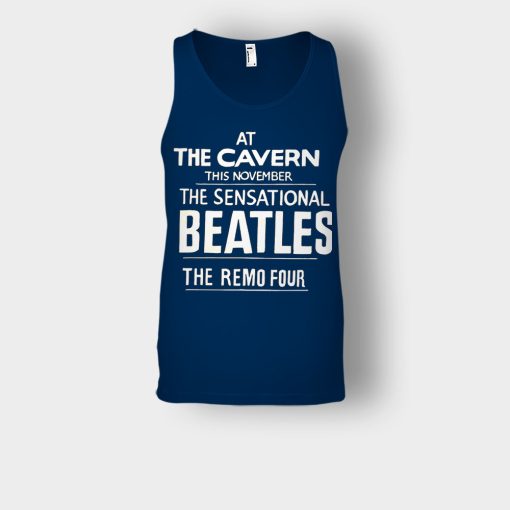 The-Beatles-At-the-Cavern-This-November-The-Sensational-Beatles-The-Remo-Four-Unisex-Tank-Top-Navy