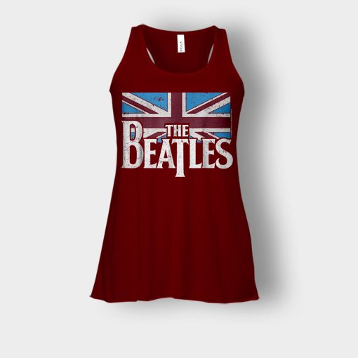 The-Beatles-British-Flag-Bella-Womens-Flowy-Tank-Maroon