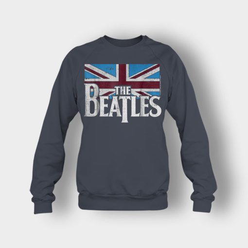 The-Beatles-British-Flag-Crewneck-Sweatshirt-Dark-Heather
