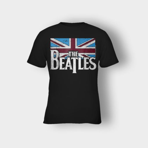 The-Beatles-British-Flag-Kids-T-Shirt-Black
