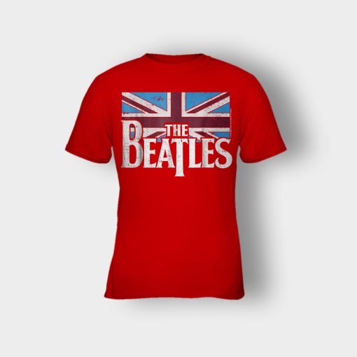 The-Beatles-British-Flag-Kids-T-Shirt-Red