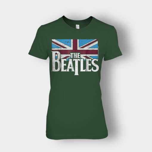 The-Beatles-British-Flag-Ladies-T-Shirt-Forest