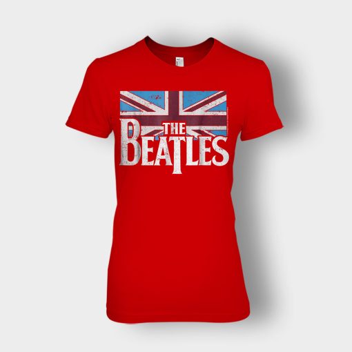 The-Beatles-British-Flag-Ladies-T-Shirt-Red