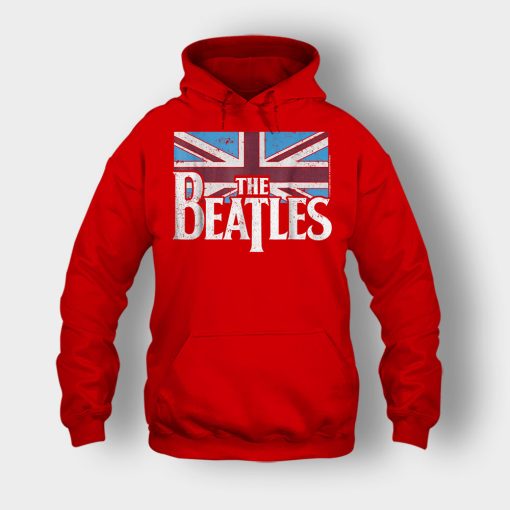 The-Beatles-British-Flag-Unisex-Hoodie-Red