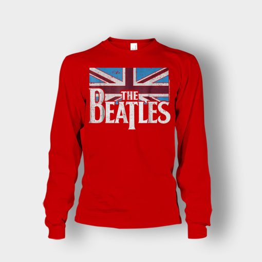 The-Beatles-British-Flag-Unisex-Long-Sleeve-Red