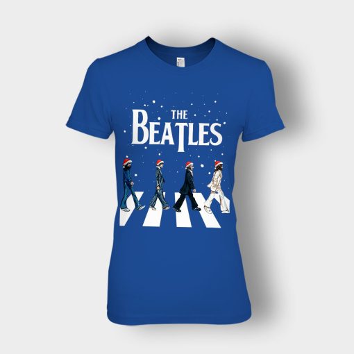 The-Beatles-Golden-Slumbers-Christmas-Ladies-T-Shirt-Royal