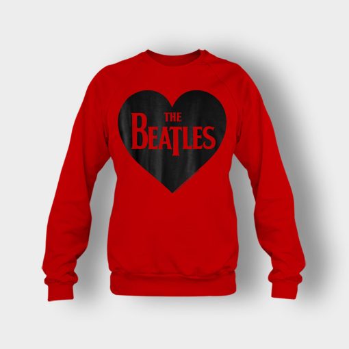 The-Beatles-Heart-Love-The-Beatles-Crewneck-Sweatshirt-Red