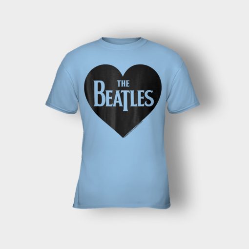 The-Beatles-Heart-Love-The-Beatles-Kids-T-Shirt-Light-Blue