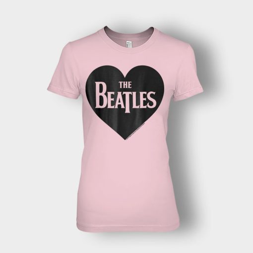 The-Beatles-Heart-Love-The-Beatles-Ladies-T-Shirt-Light-Pink