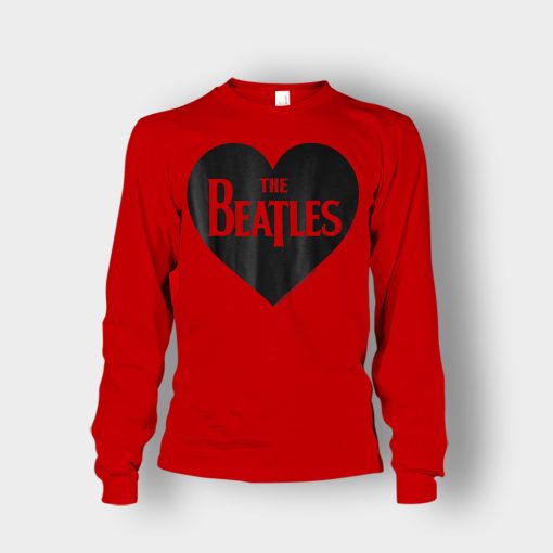 The-Beatles-Heart-Love-The-Beatles-Unisex-Long-Sleeve-Red
