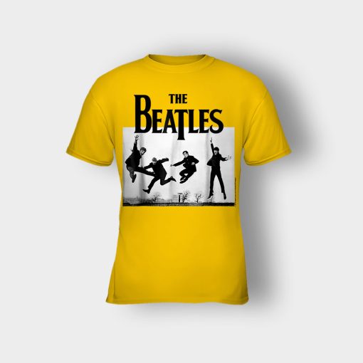 The-Beatles-Jump-at-Sefton-Park-Kids-T-Shirt-Gold